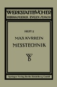 Cover-Bild zum Titel 'Meßtechnik' von 'Max Kurrein'