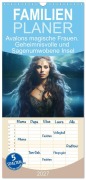 Cover-Bild zum Titel 'Familienplaner 2027 - Avalons magische Frauen. Geheimnisvolle und Sagenumwobene Insel mit 5 Spalten (Wandkalender, 21 x 45 cm) CALVENDO' von 'Rose Hurley'