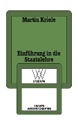 Cover-Bild zum Titel 'Einführung in die Staatslehre' von 'Kriele Martin'