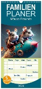 Familienplaner 2024 - Mäuse Freunde mit 5 Spalten (Wandkalender, 21 x 45 cm) CALVENDO - Peter Roder