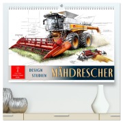 Mähdrescher - Design Studien (hochwertiger Premium Wandkalender 2026 DIN A2 quer), Kunstdruck in Hochglanz - Peter Roder