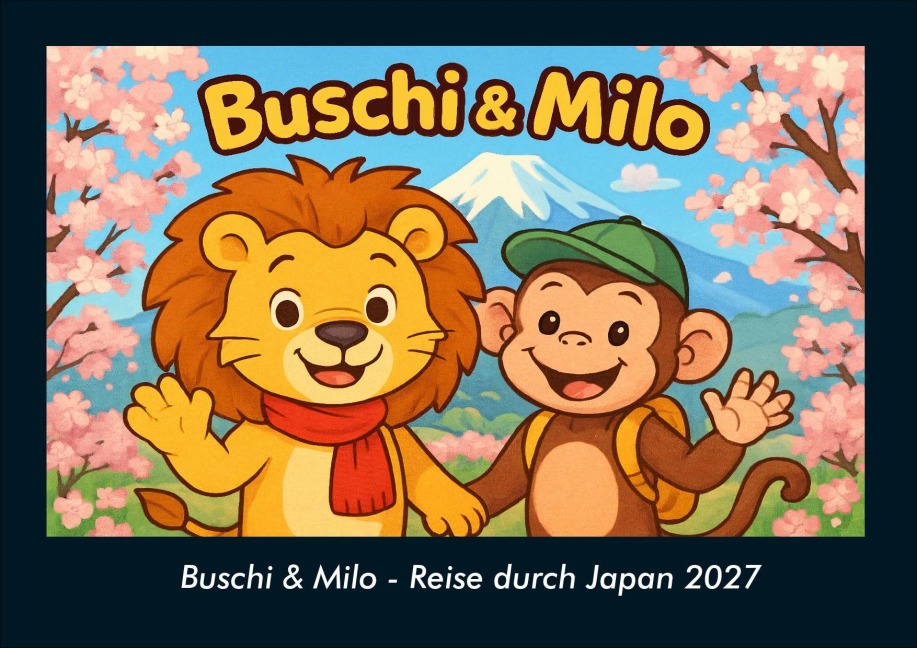 Buschi & Milo - Reise durch Japan 2027 Fotokalender DIN A4 - Tobias Schmitt, Kevin Heber