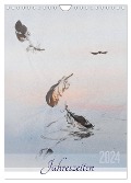 Jahreszeiten in Stil japanischer Malerei - Kunst (Wandkalender 2024 DIN A4 hoch), CALVENDO Monatskalender - Eugeniya Kareva