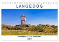 Langeoog Geburtstagskalender (Tischkalender 2024 DIN A5 quer), CALVENDO Monatskalender - Andrea Dreegmeyer