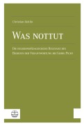 Cover-Bild zum Titel 'Was nottut' von 'Christian Jäcklin'
