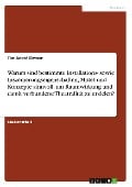 Warum sind bestimmte Installations- sowie Inszenierungseigenschaften, Mittel und Konzepte sinnvoll, um Raumwirkung und damit verbundene Theatralität zu erzielen? - Tim-André Elstner