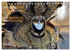 Cover-Bild zum Titel 'neunziggrad I photoart: der karneval von venedig (Tischkalender 2026 DIN A5 quer), CALVENDO Monatskalender' von 'Jörn Heller'