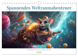 Cover-Bild zum Titel 'Spannendes Weltraumabenteuer (Wandkalender 2026 DIN A4 quer), CALVENDO Monatskalender' von 'Tim Schmidt'