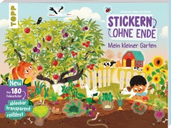Cover-Bild zum Titel 'Stickern ohne Ende - Mein kleiner Garten' von 'Joli Hannah'