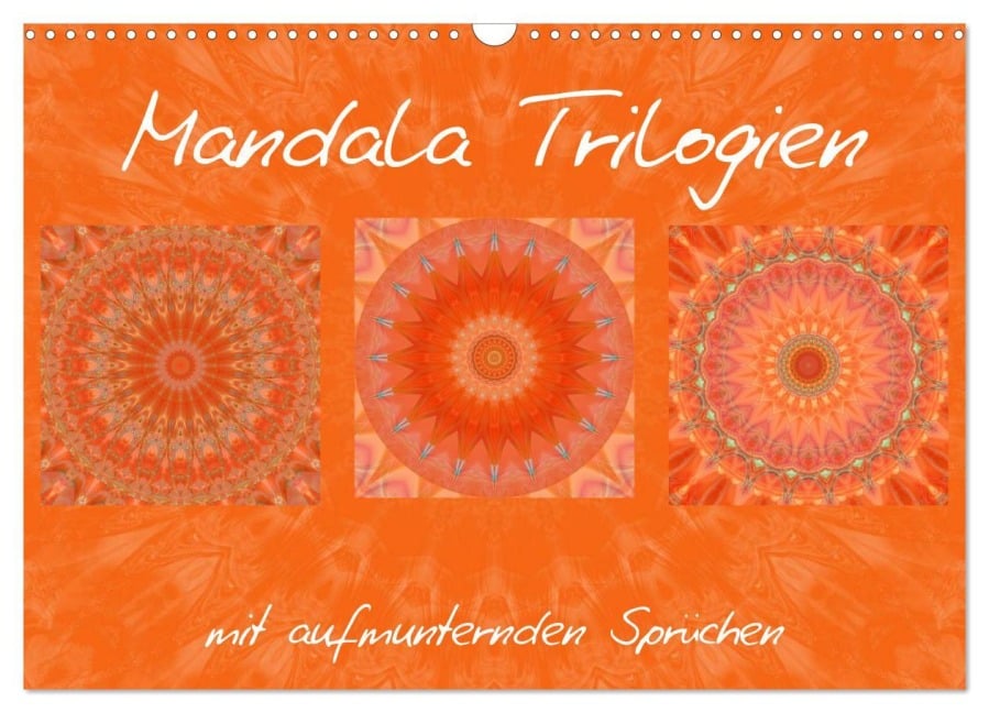 Mandala Trilogien (Wandkalender 2025 DIN A3 quer), CALVENDO Monatskalender - Christine Bässler