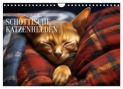 Cover-Bild zum Titel 'Schottische Katzenhelden (Wandkalender 2026 DIN A4 quer), CALVENDO Monatskalender' von 'Daniela Tapper'