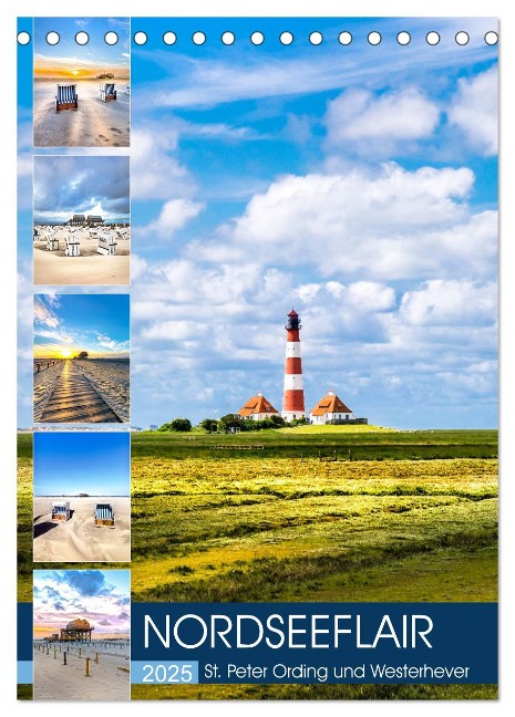 NORDSEEFLAIR - St. Peter Ording und Westerhever (Tischkalender 2025 DIN A5 hoch), CALVENDO Monatskalender - Andrea Dreegmeyer