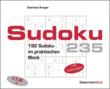Cover-Bild zum Titel 'Sudokublock 235 (5 Exemplare à 2,99 EUR)' von 'Eberhard Krüger'