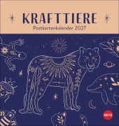 Cover-Bild zum Titel 'Krafttiere Postkartenkalender 2027' von ''