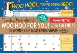 Cover-Bild zum Titel 'Sandra Boynton's Woo Hoo for You! 2026 Magnetic Calendar' von 'Sandra Boynton'