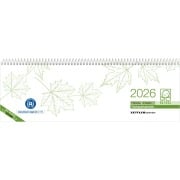 Cover-Bild zum Titel 'Tischquerkalender Recycling 2026 - 29,6x9,9 - 1 Woche auf 2 Seiten - Blauer Engel - Kalender aus Recyclingpapier - Stundeneinteilung 7 - 19 Uhr - 116-0700' von ''