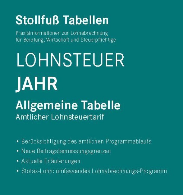Tabelle, Lohnsteuer 2026 Jahr Sonderausgabe Juli - 