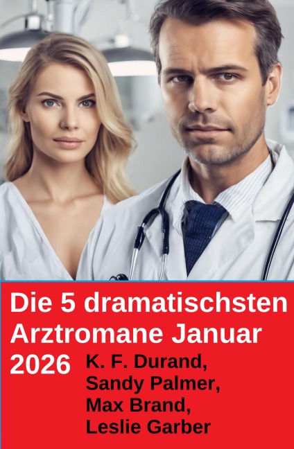 Die 5 dramatischsten Arztromane Januar 2026 - K. F. Durand, Max Brand, Sandy Palmer, Leslie Garber
