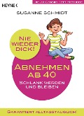 Cover-Bild zum Titel 'Nie wieder dick - Abnehmen ab 40' von 'Susanne Schmidt'