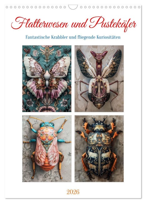 Flatterwesen und Pustekäfer (Wandkalender 2026 DIN A3 hoch), CALVENDO Monatskalender - Steffen Gierok-Latniak