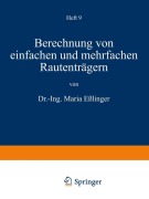 Cover-Bild zum Titel 'Berechnung von einfachen und mehrfachen Rautenträgern' von 'Maria Eßlinger'