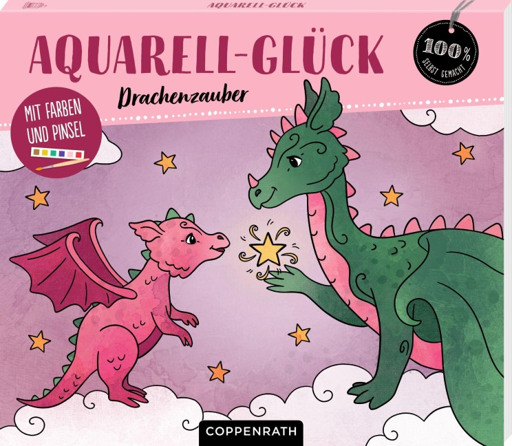 Aquarell-Glück Drachenzauber - 
