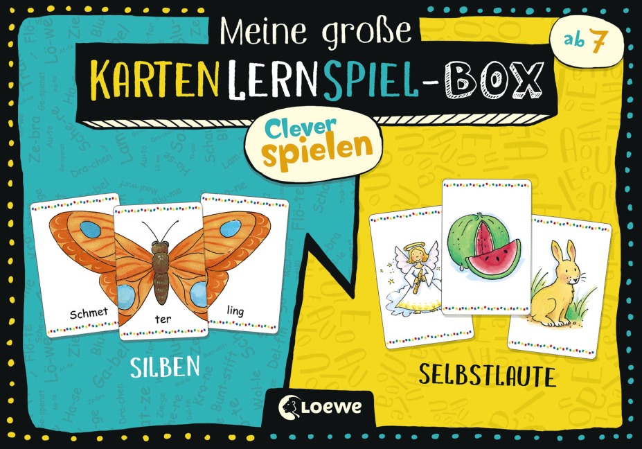 Clever Spielen - Meine große KartenLernSpiel-Box - Silben/Selbstlaute - 