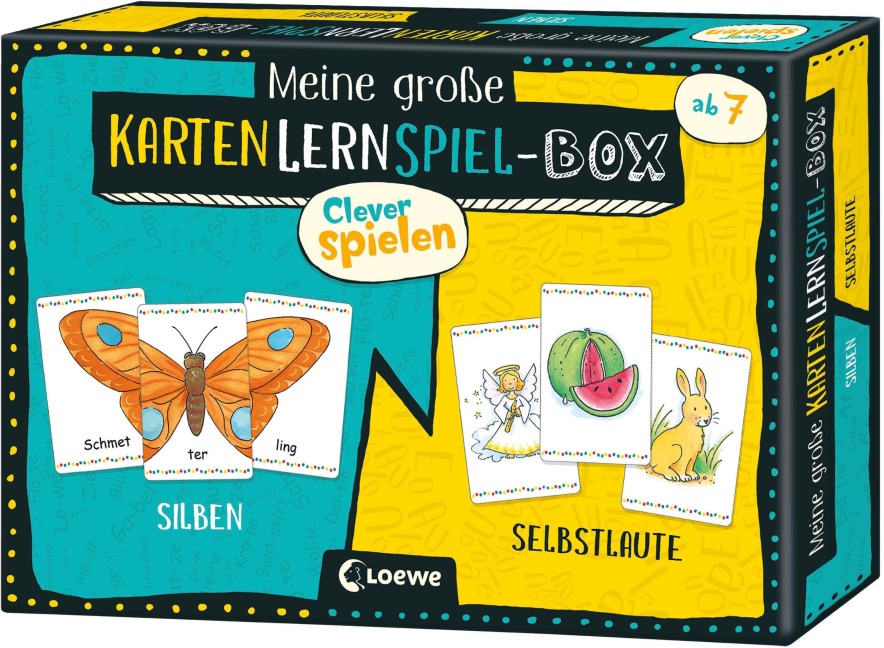 Clever Spielen - Meine große KartenLernSpiel-Box - Silben/Selbstlaute - 
