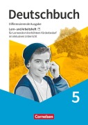 Cover-Bild zum Titel 'Deutschbuch 5. Schuljahr - Lern- und Arbeitsheft für Lernende mit erhöhtem Förderbedarf im inklusiven Unterricht' von 'Angela Brabender, Birgit Ellwart, Jana Ertel, Gabriele Klaßmann, Walter Pingl'