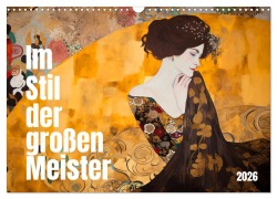 Cover-Bild zum Titel 'Im Stil der großen Meister (Wandkalender 2026 DIN A3 quer), CALVENDO Monatskalender' von 'Kerstin Waurick'