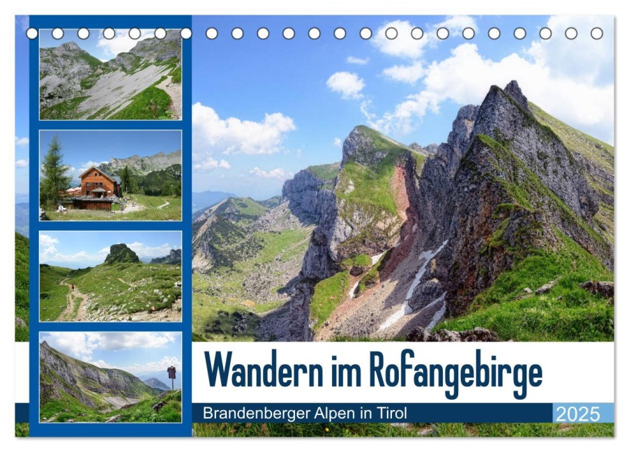 Wandern im Rofangebirge - Brandenberger Alpen in Tirol (Tischkalender 2025 DIN A5 quer), CALVENDO Monatskalender - Anja Frost