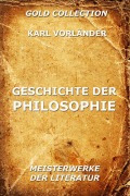 Cover-Bild zum Titel 'Geschichte der Philosophie' von 'Karl Vorländer'