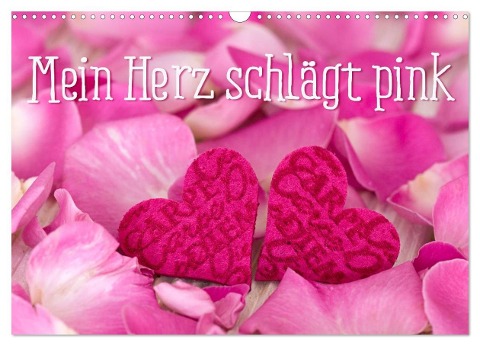 Mein Herz schlägt pink (Wandkalender 2024 DIN A3 quer), CALVENDO Monatskalender - Andrea Haase