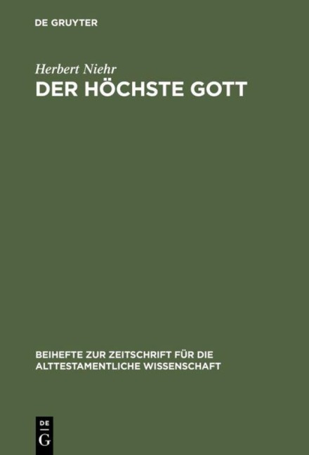 Der höchste Gott - Herbert Niehr