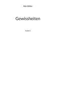 Cover-Bild zum Titel 'Gewissheiten' von 'Alex Gfeller'