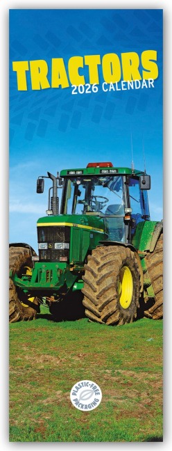 Tractors - Traktoren 2026 - Slimline-Kalender - Carousel Calendar