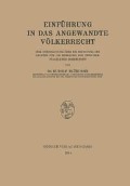 Cover-Bild zum Titel 'Einführung in das Angewandte Völkerrecht' von 'Rudolf Blühdorn'