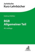 Cover-Bild zum Titel 'BGB Allgemeiner Teil' von 'Helmut Köhler, Heinrich Lange'