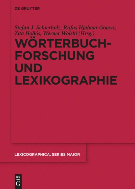 Wörterbuchforschung und Lexikographie - 