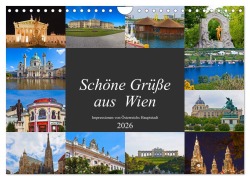 Cover-Bild zum Titel 'Schöne Grüße aus Wien (Wandkalender 2026 DIN A4 quer), CALVENDO Monatskalender' von 'Christa Kramer'