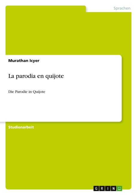 La parodia en quijote - Murathan Icyer