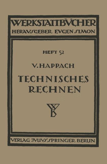 Technisches Rechnen - Vollrat Happach