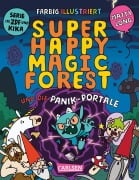 Cover-Bild zum Titel 'Super Happy Magic Forest und die Panik-Portale' von 'Matty Long'