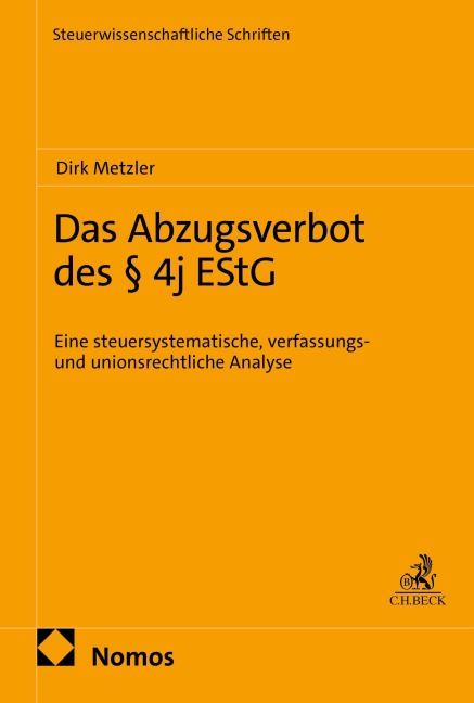 Das Abzugsverbot des § 4j EStG - Dirk Metzler
