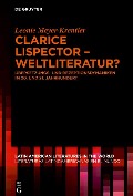 Cover-Bild zum Titel 'Clarice Lispector - Weltliteratur?' von 'Leonie Meyer-Krentler'