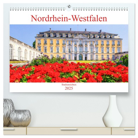 Nordrhein-Westfalen - Stadtansichten (hochwertiger Premium Wandkalender 2025 DIN A2 quer), Kunstdruck in Hochglanz - Bettina Hackstein