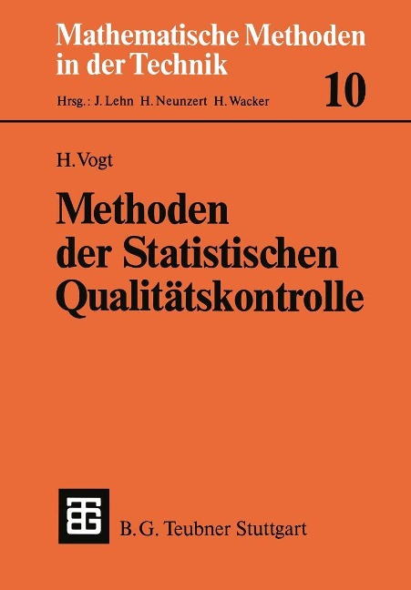 Methoden der Statistischen Qualitätskontrolle - Herbert Vogt