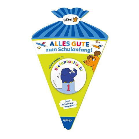 Trötsch Die Maus Schulwegbegleiter Button Elefant - 