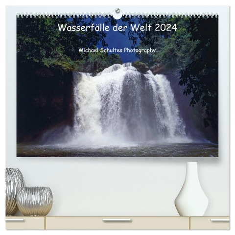 Wasserfälle der Welt 2024 (hochwertiger Premium Wandkalender 2024 DIN A2 quer), Kunstdruck in Hochglanz - Michael Schultes