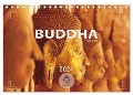 BUDDHA - Ein sanftes Lächeln (Tischkalender 2024 DIN A5 quer), CALVENDO Monatskalender - Mario Weigt